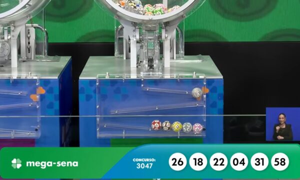 Mega-Sena, concurso 3047: confira os números sorteados